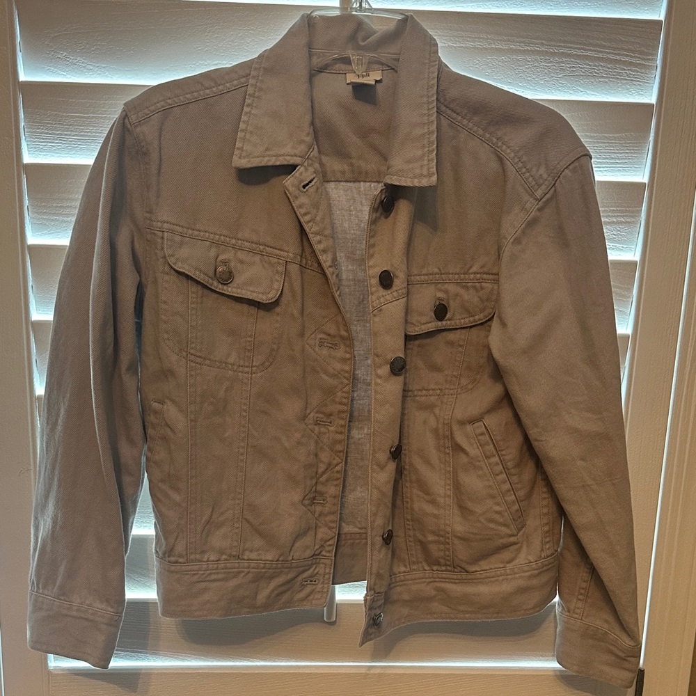 J. Jill women’s Beige jean Jacket sz s